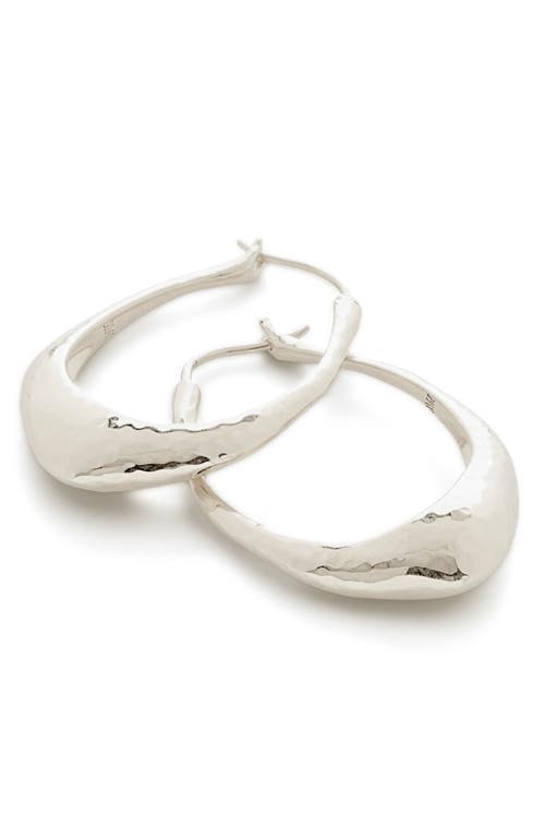 Monica Vinader Deia Medium Hoop Earrings in Sterling Silver at Nordstrom