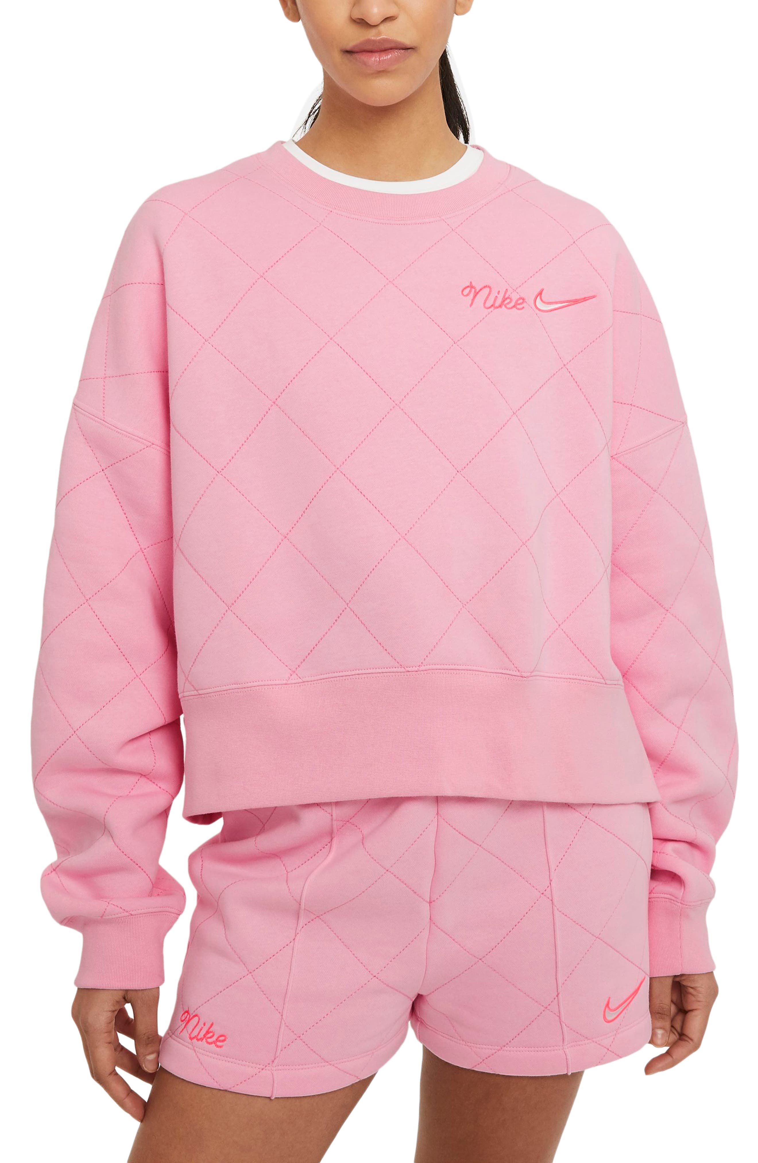 pink sweatshirts womens