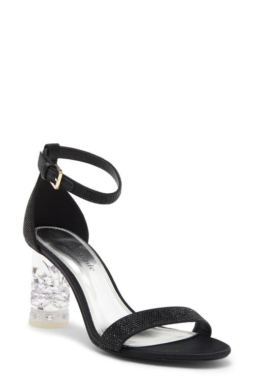 Shop Kate Spade New York Aolra Pavé Clear Heel Sandal In Black