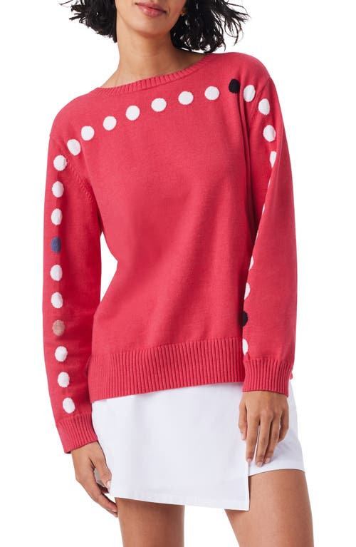 Polka Dot Sweater in Red Multi
