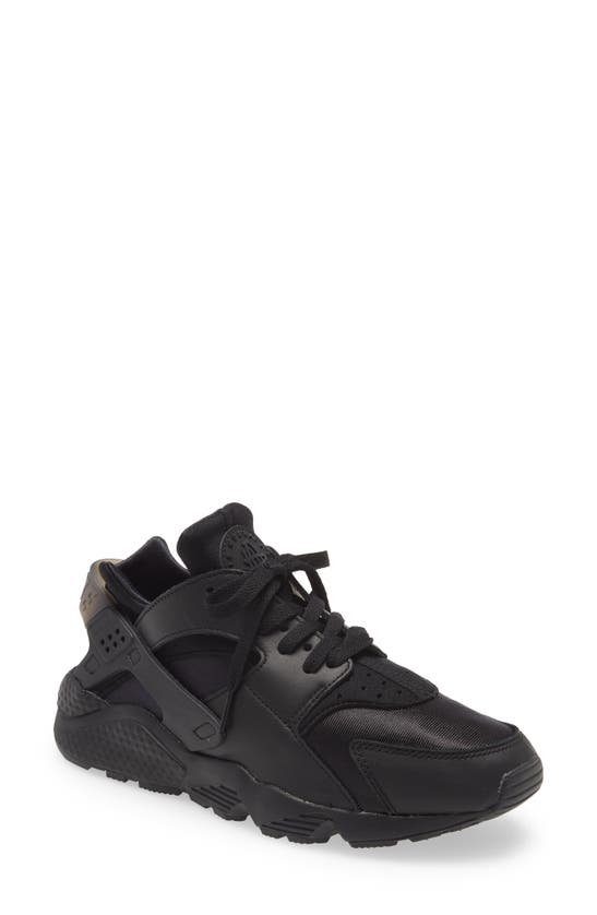 Nike Air Huarache Sneaker In Black/ Black