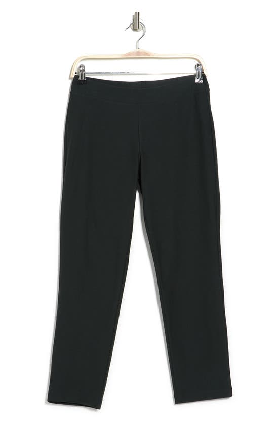 Eileen Fisher Plus Size Washable Stretch-crepe Slim Ankle Pants In Ivy