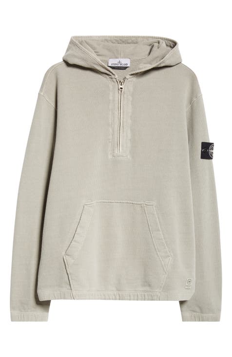 Stone island hoodie taupe hot sale