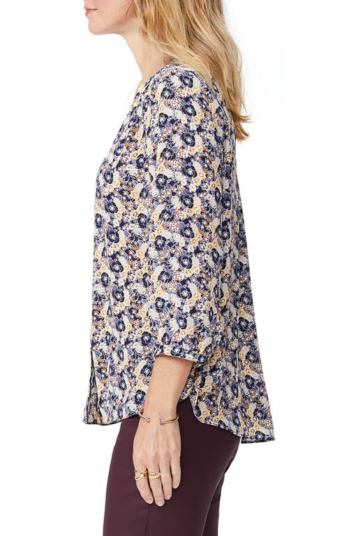 Nydj Pintuck Blouse In Meadowood