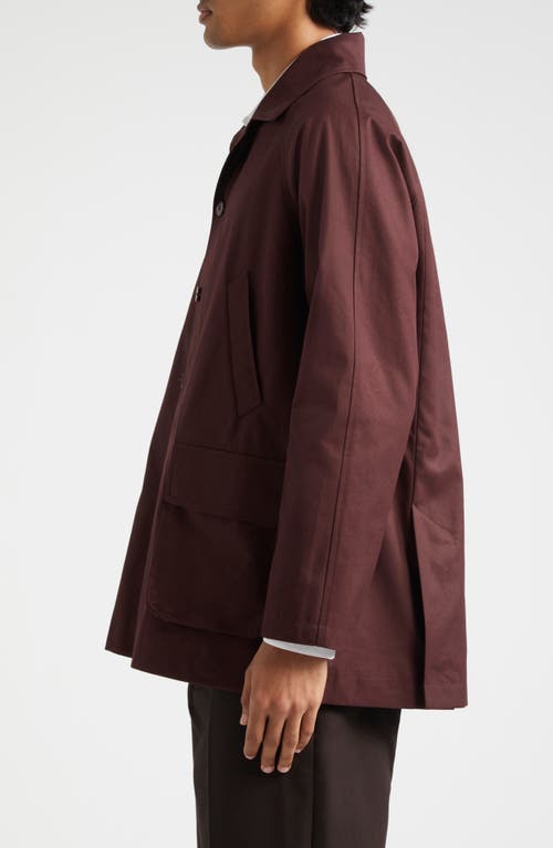 Shop De Bonne Facture Forest Water Repellent Cotton Twill Jacket In Plum