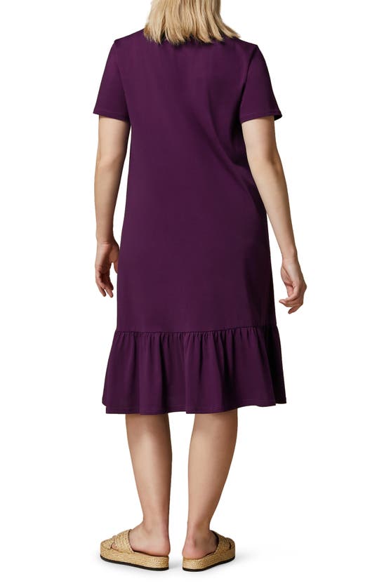 Shop Marina Rinaldi Piroga Print Jersey Dress In Lilak