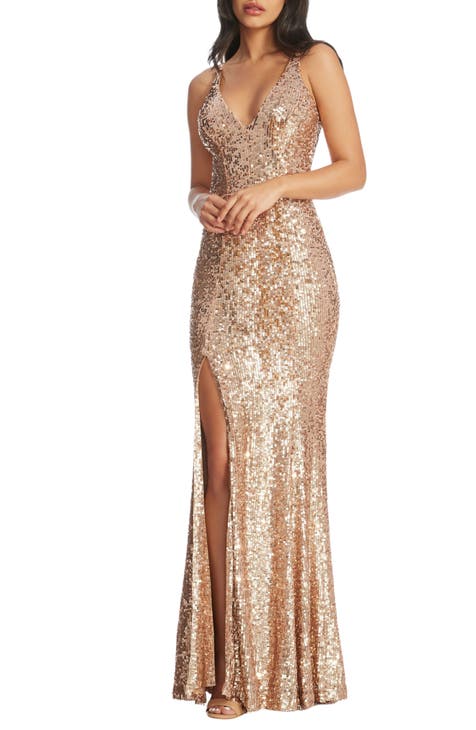Gold+gown  Nordstrom