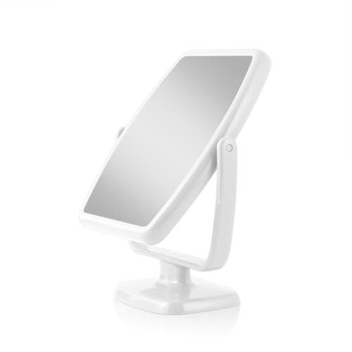 Zadro Geo Makeup Mirror With Magnification In White