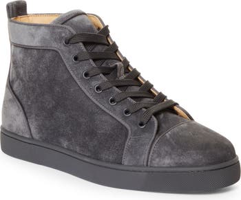 Black Louis Orlato Starlight leather high-top trainers