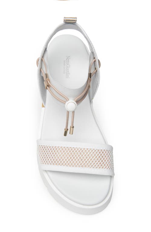 Nerogiardini Platform Sandal In White