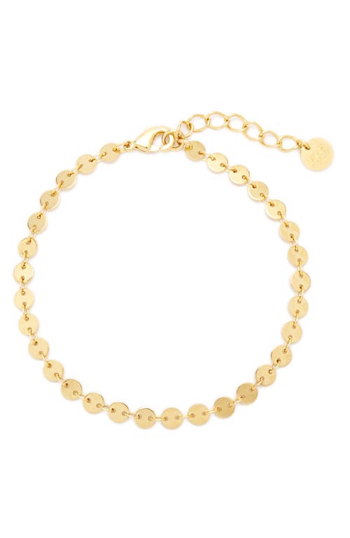 Sequin Chain Bracelet in Gold