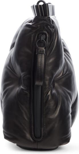 Glam Slam Leather Trimmed Shoulder Bag in Grey - Maison Margiela