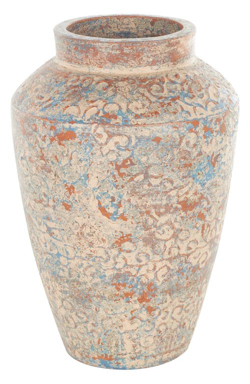 Ginger Birch Studio Red Clay Ceramic Vase In Beige