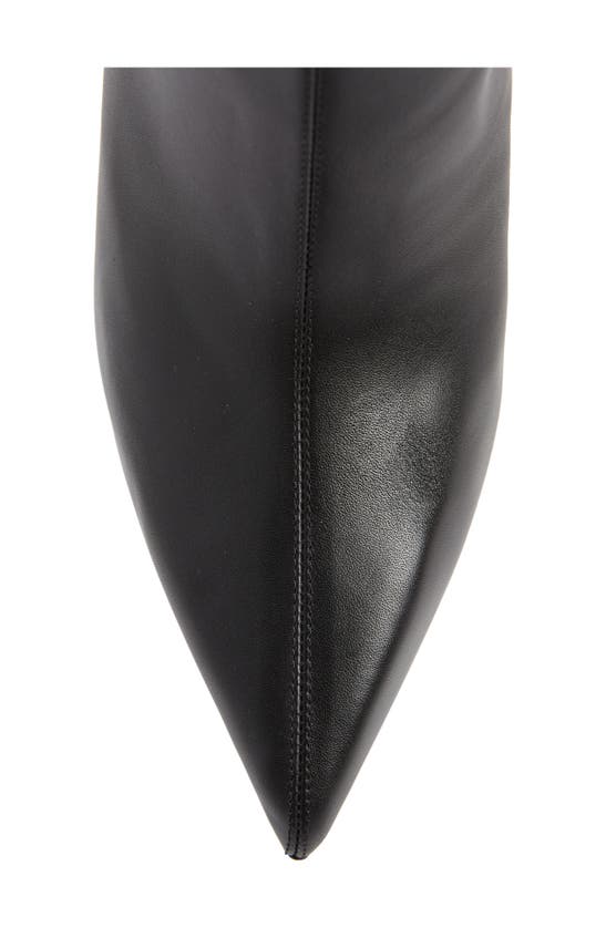 Shop Alexander Mcqueen Iconic Armadillo Knee High Boot In Black