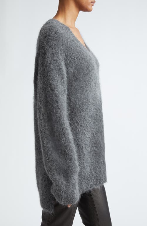 LOULOU STUDIO LOULOU DE SAISON GOTO OVERSIZE ALPACA BLEND V-NECK SWEATER