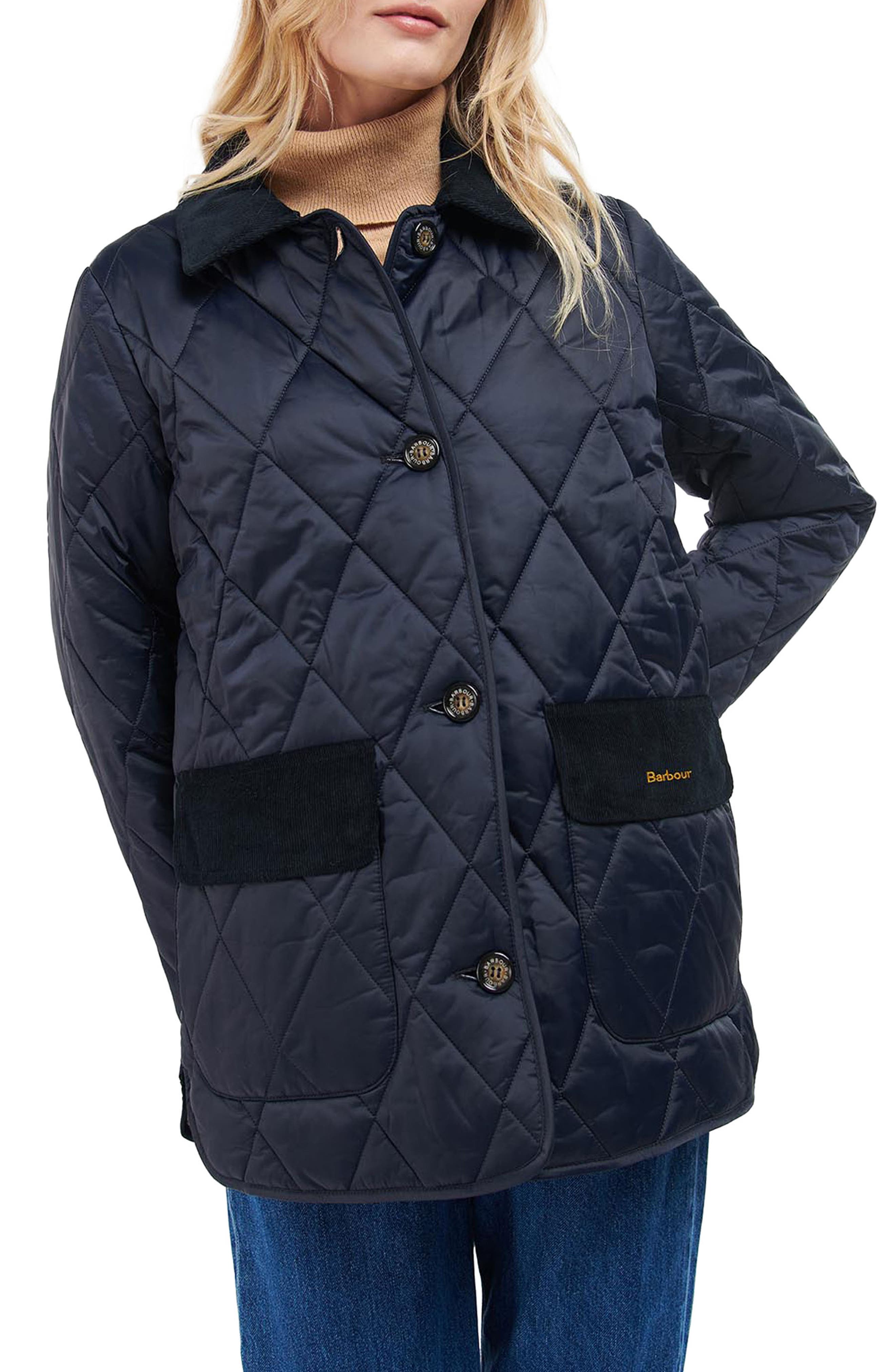 blue ladies barbour jacket