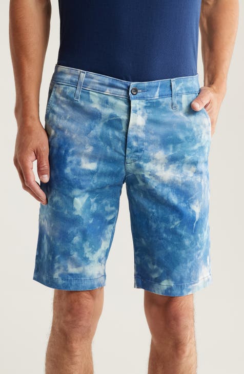 Griffin Geo Print Flat Front Shorts