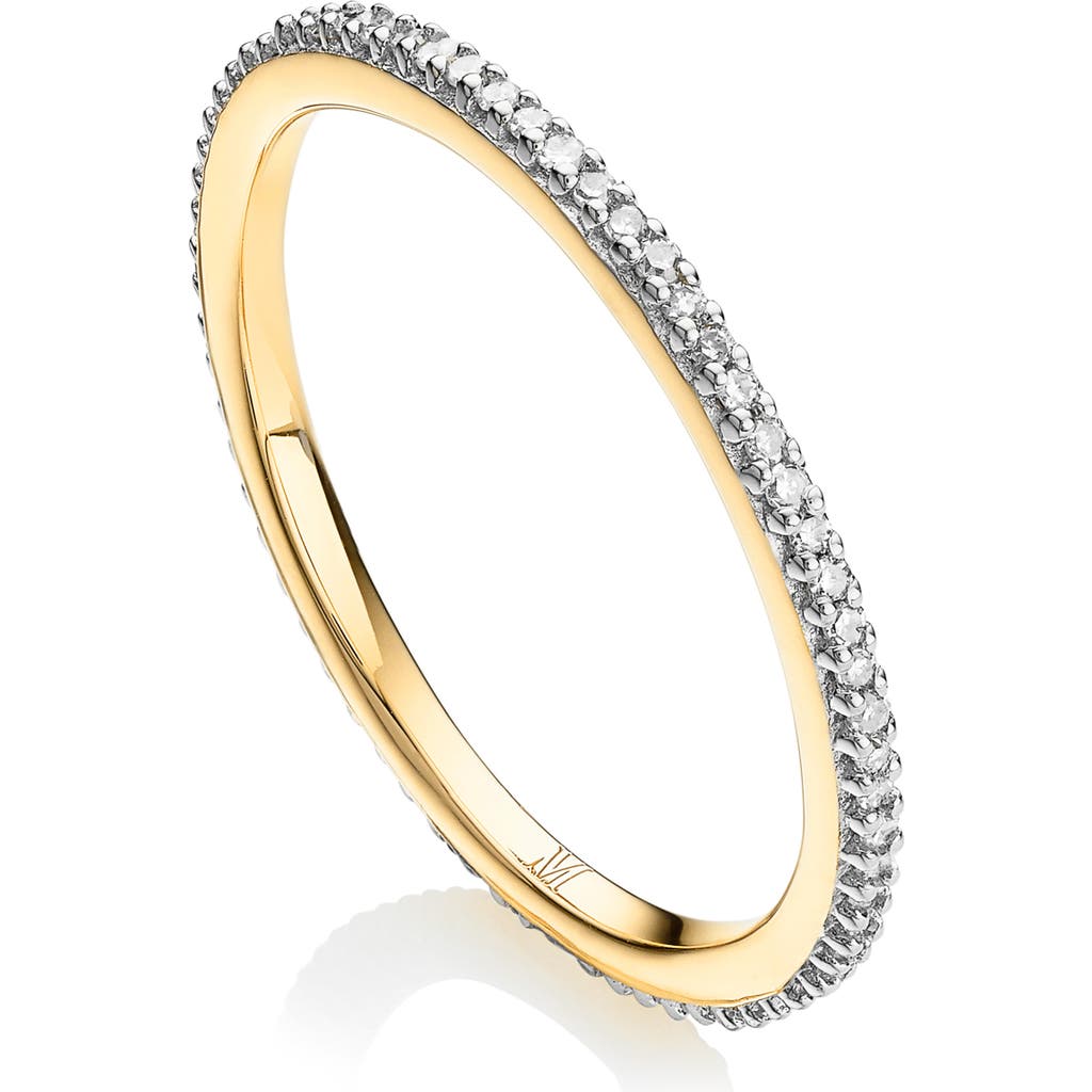Monica Vinader Diamond Eternity Ring In Gold