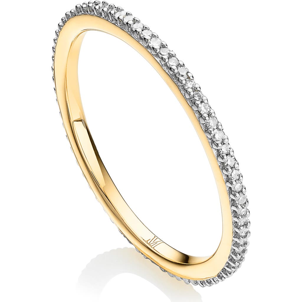 Monica Vinader Diamond Eternity Ring In Gold/diamond