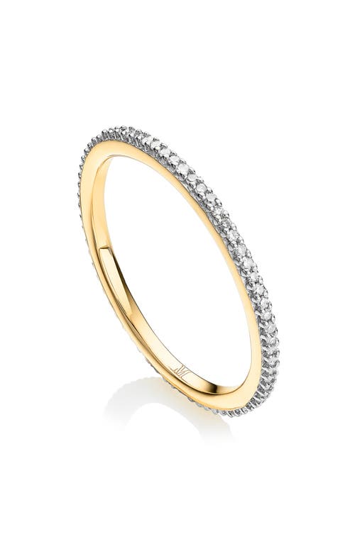 Monica Vinader Diamond Eternity Ring In Gold/diamond