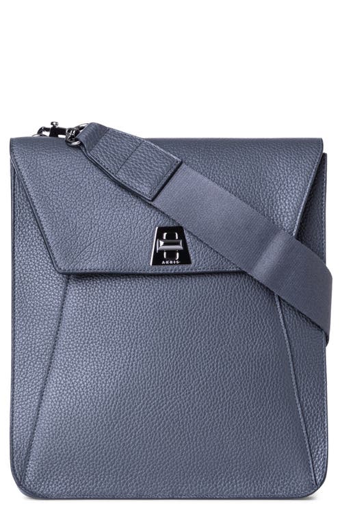 Akris Medium Anouk Leather Messenger Bag in Graphite at Nordstrom