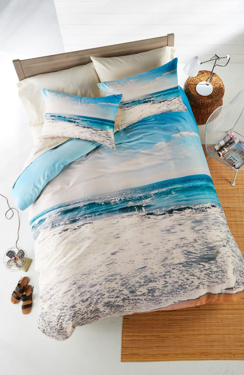 DENY DESIGNS Take Me There Duvet Cover & Sham Set, Main, color, Blue