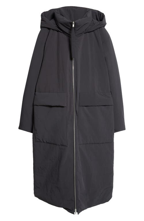 Jil Sander Long Down Parka In Black