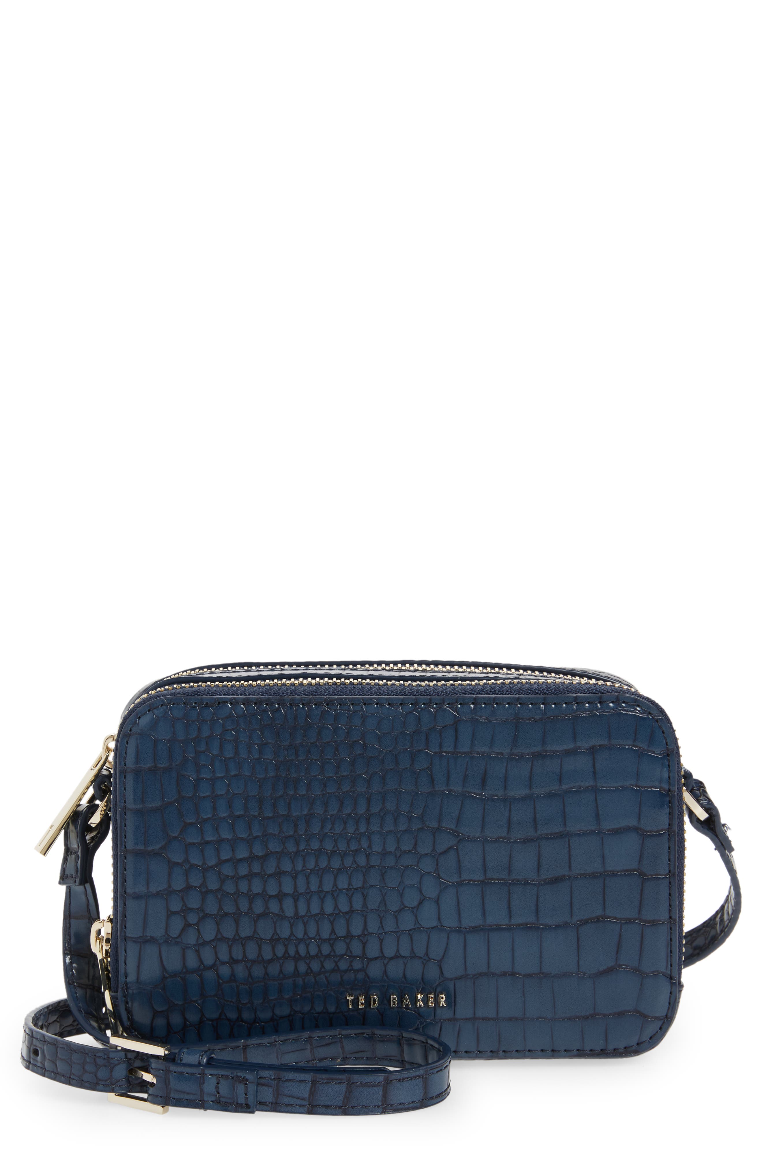 ted baker stina embossed faux leather crossbody bag