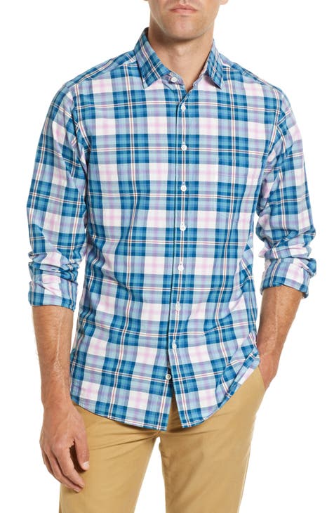 Men's Pilch Point Sports Fit Plaid Button-Up Shirt