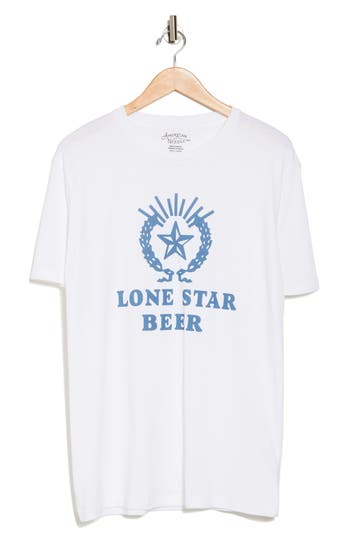 American Needle Lone Star Beer Graphic T-shirt In White