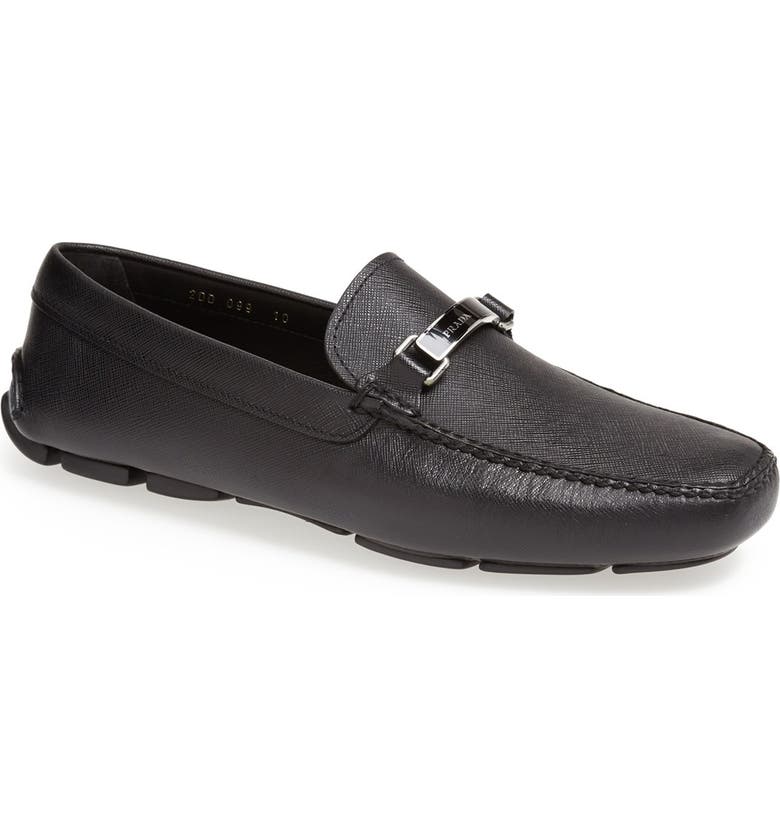 Prada Saffiano Leather Driving Shoe | Nordstrom