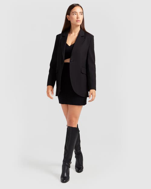 Belle & Bloom Unchained Heart Blazer In Black
