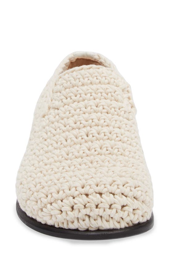 Shop Jw Anderson Popcorn Crochet Loafer In Natural