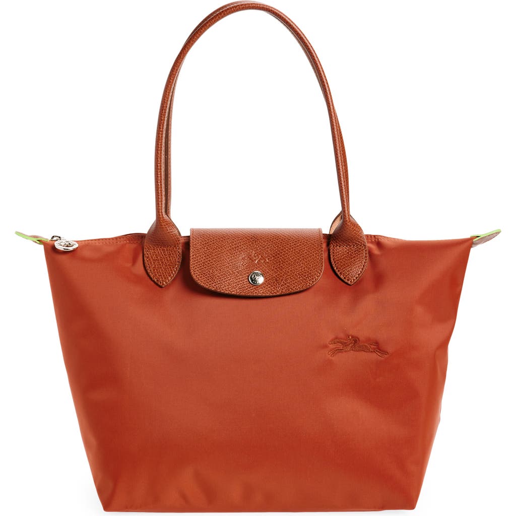 LONGCHAMP LONGCHAMP MEDIUM LE PLIAGE GREEN RECYCLED CANVAS SHOULDER TOTE BAG