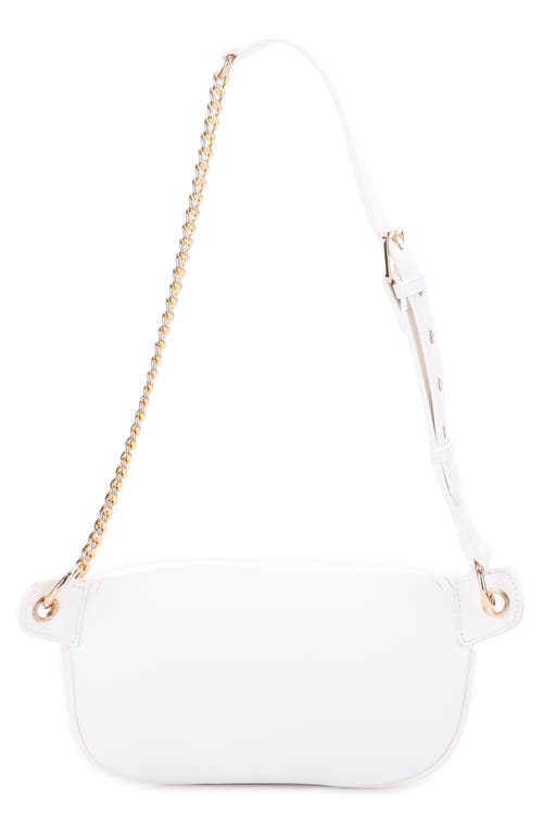 Shop Mali + Lili Evelyn Vegan Leather Belt Bag In White