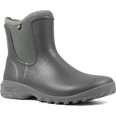 Bogs Sauvie Waterproof Chelsea Boot, Grey