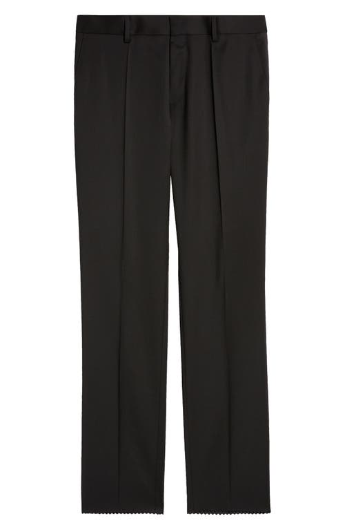 BOSS Genius Virgin Wool Pants Black at Nordstrom, X Unhemmed