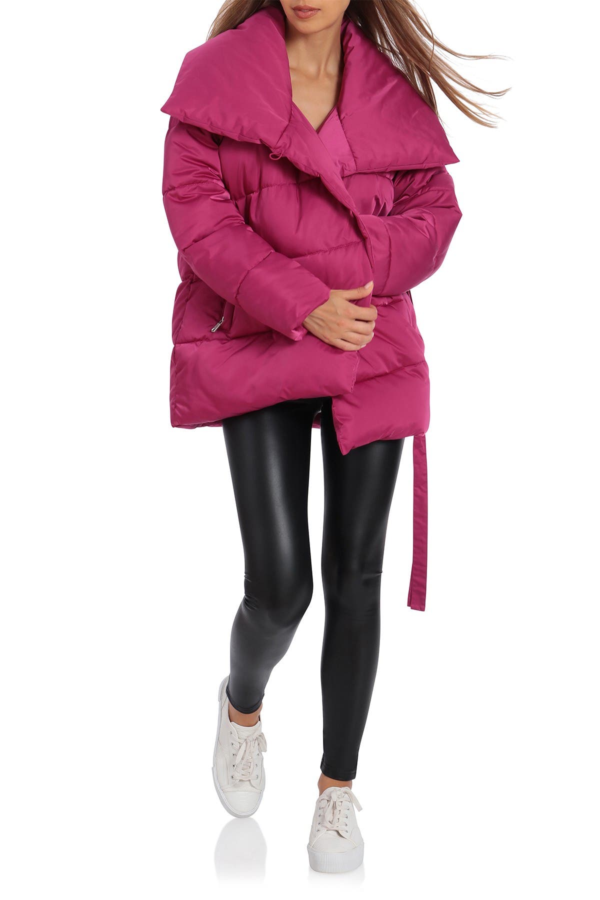 wrap puffer jacket avec les filles
