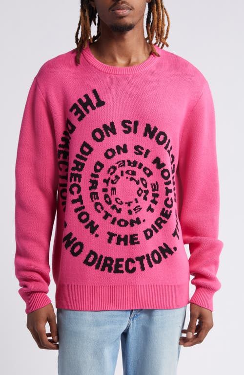 Spiral Sweater in Pink