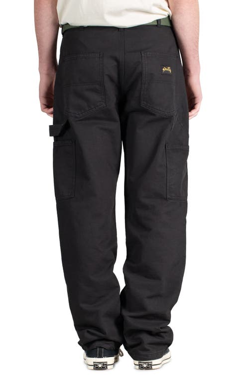 Shop Stan Ray Relaxed Straight Leg Painter Pants In Black