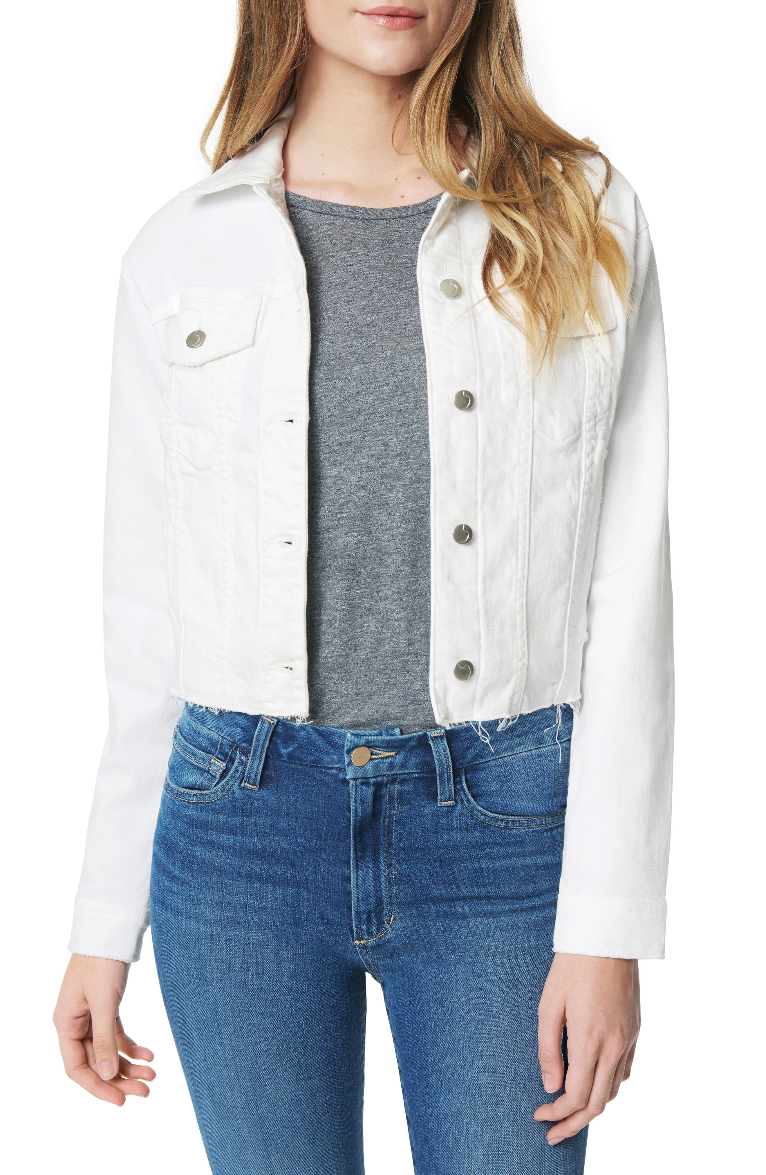 denim jacket raw hem