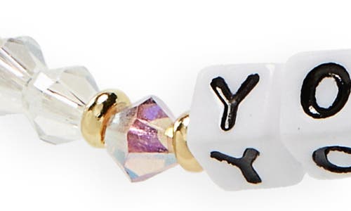 Little Words Project You Got This Stretch Bracelet In Multi/white