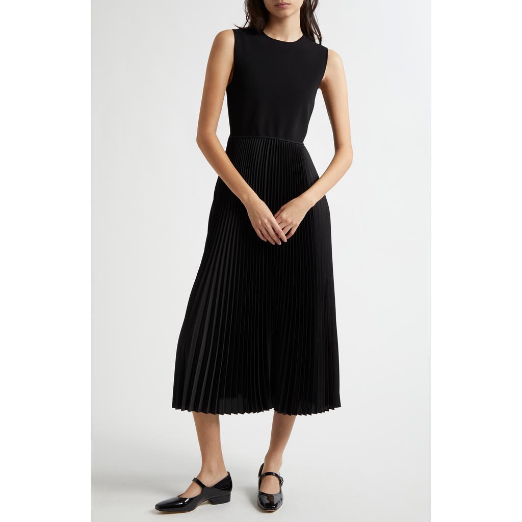 Theory Admiral Crepe Sleeveless Dress In Black