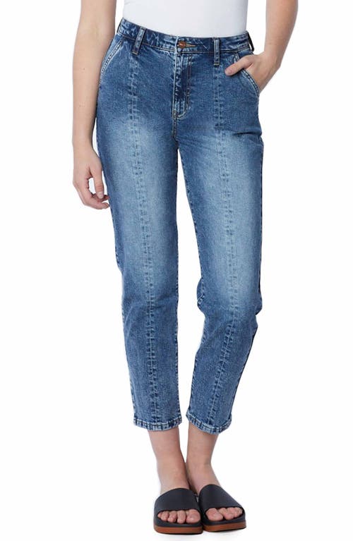 HINT OF BLU High Waist Crop Boyfriend Jeans in Fun Blue