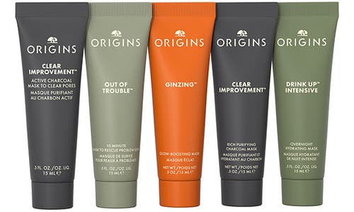 Shop Origins 5-piece Mini Face Mask Gift Set In No Color