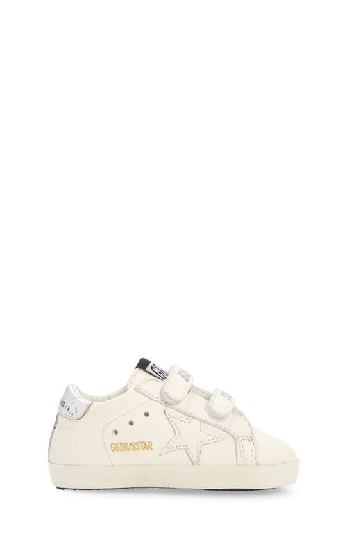 Shop Golden Goose Old School Sneaker In White/silver