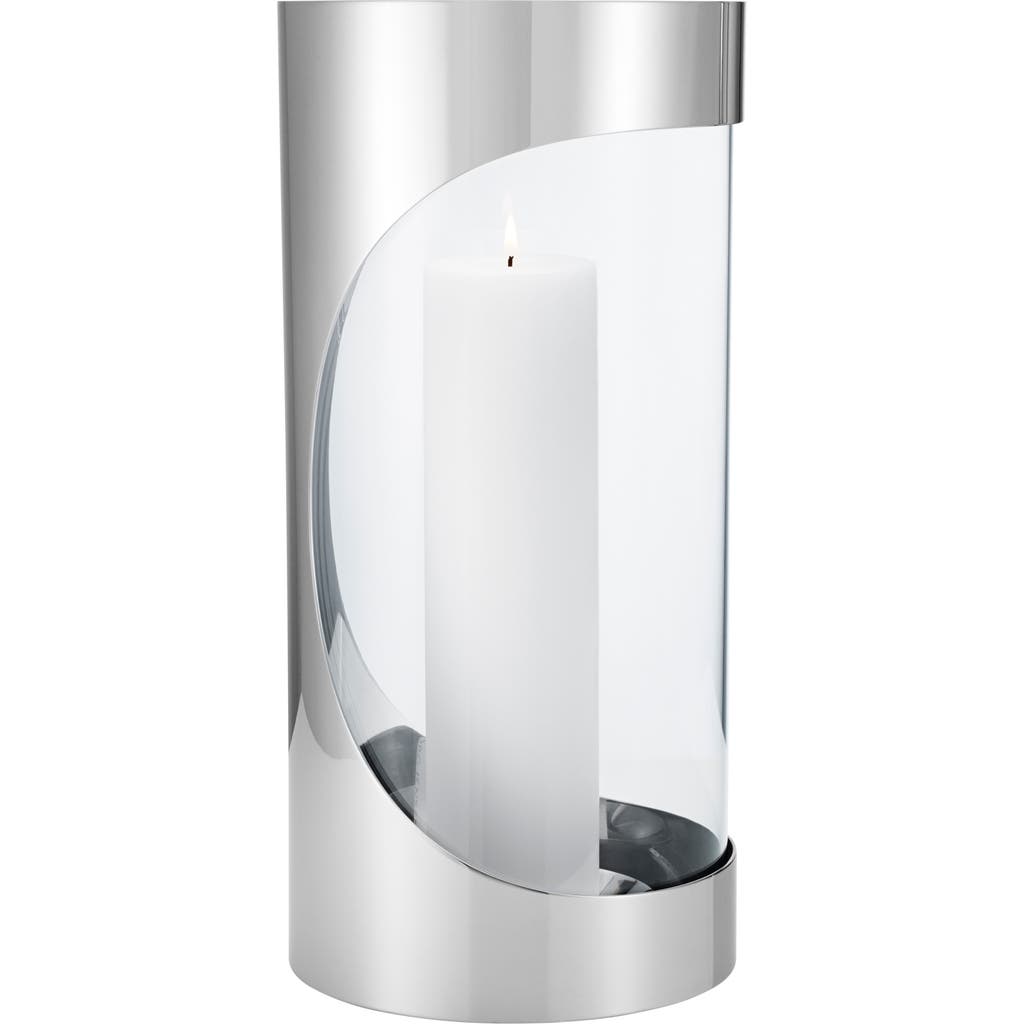Georg Jensen Chrome Contours Hurricane Candle Holder In No Color