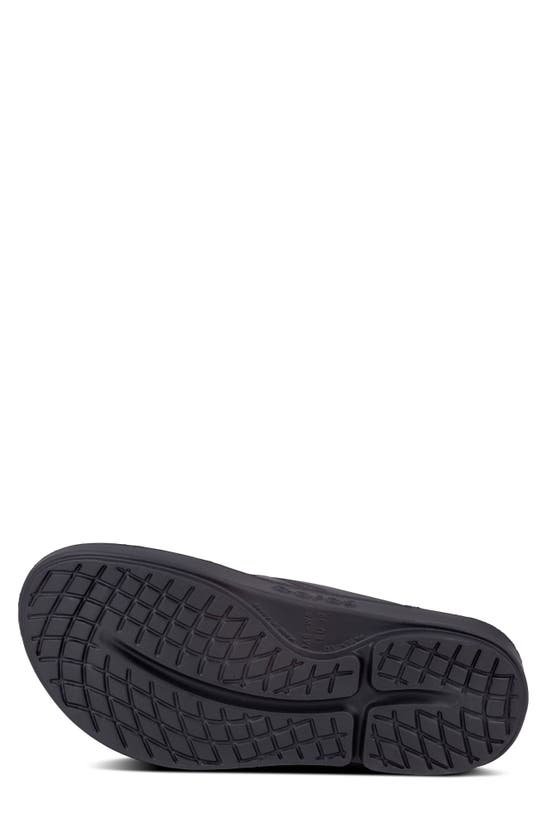 Shop Oofos Gender Inclusive Ooriginal Sandal In Black
