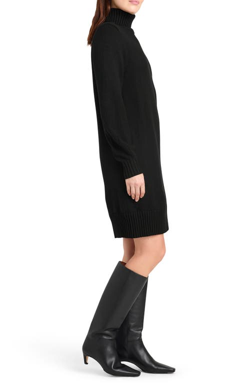 Shop Splendid X Cella Jane Turtleneck Long Sleeve Sweater Dress In Black