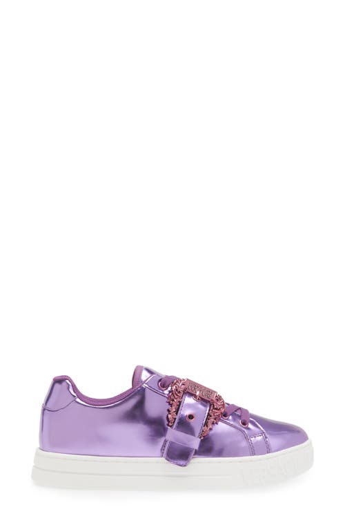 Shop Versace Couture 1 Buckle Sneaker In Lilac